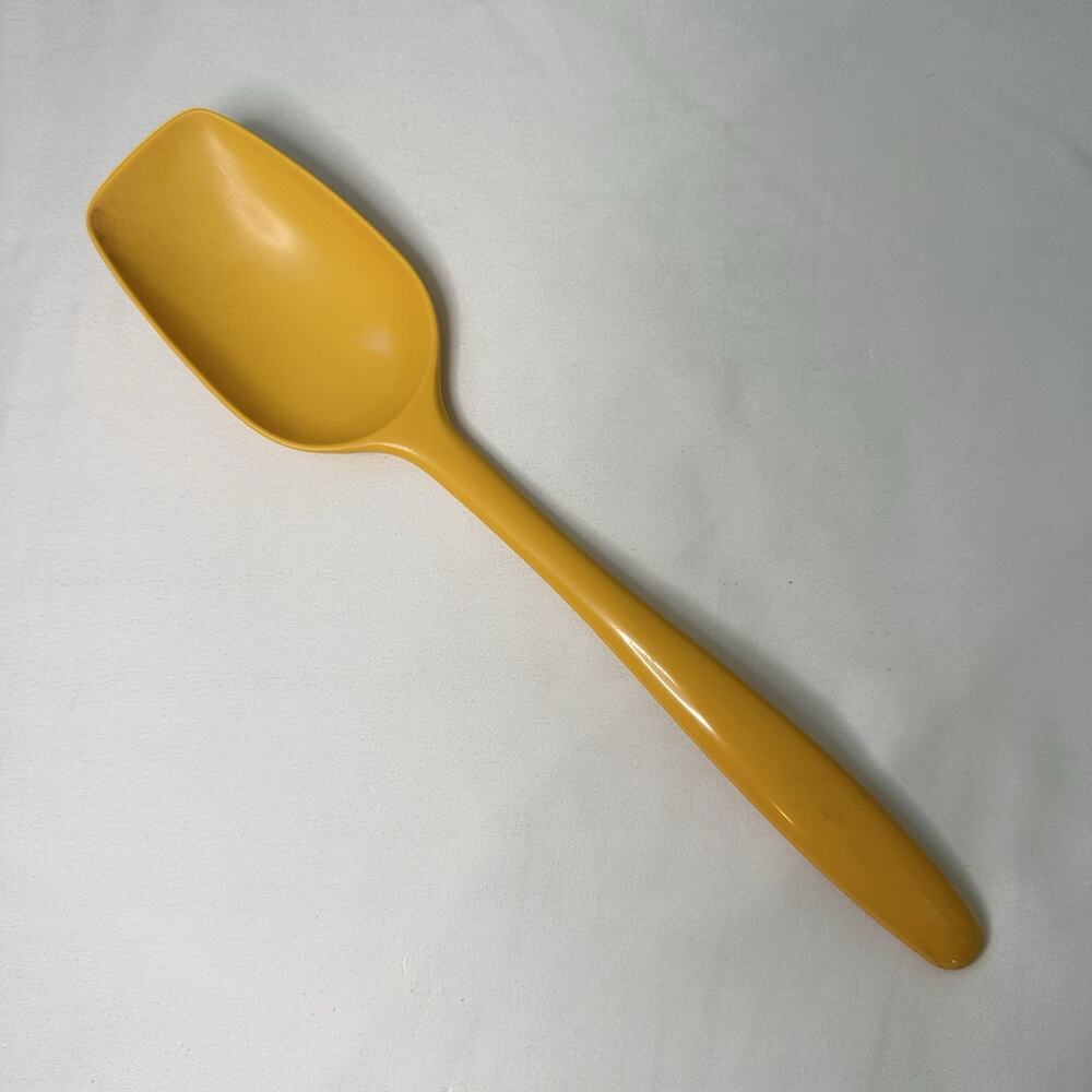 Vintage Mepal Rosti Melamine Spoon 518 Yellow MCM Made in Denmark 9.5”